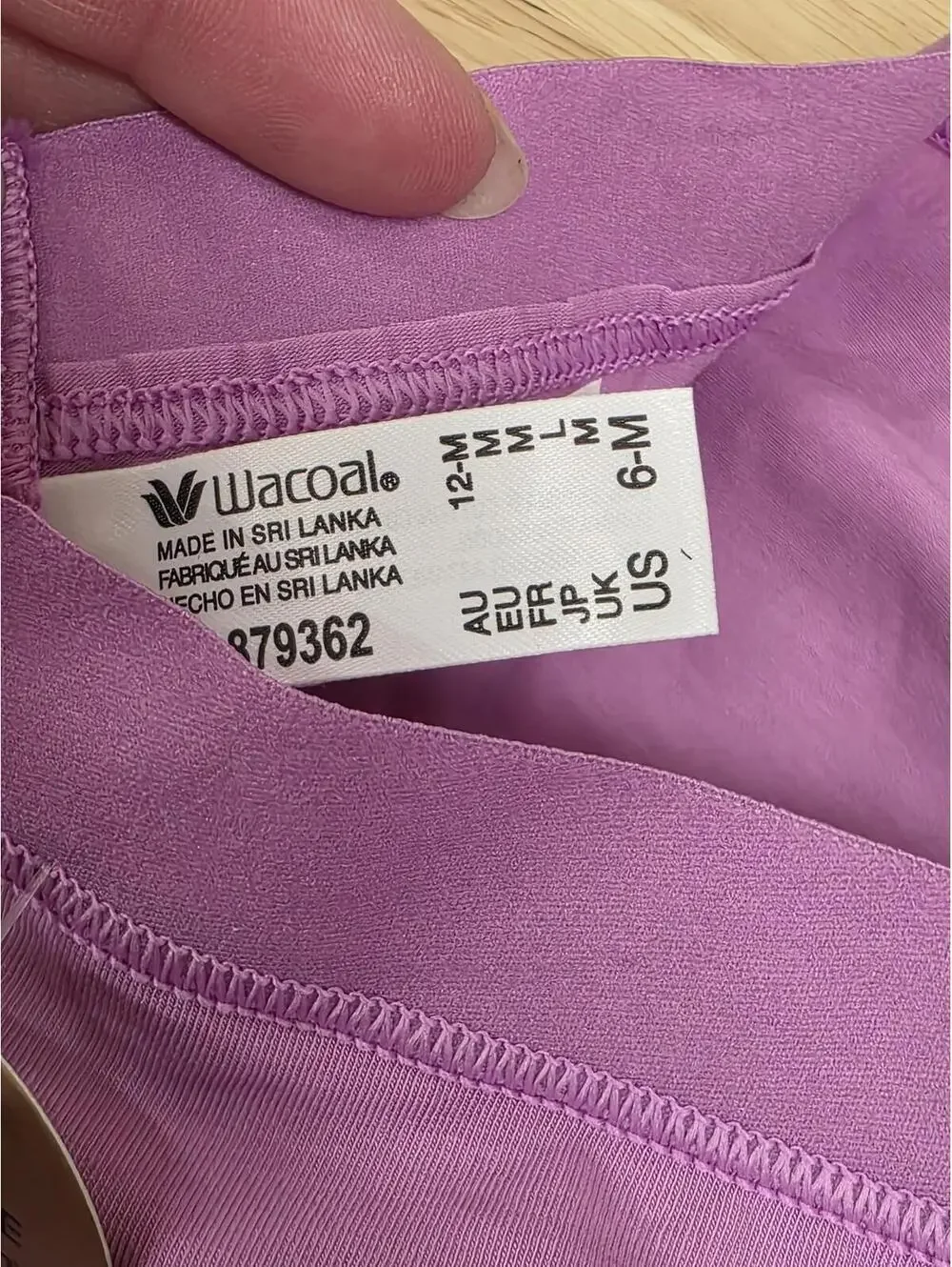 WACOAL UNDERSTATED COTTON HI‑CUT BRIEF FIRST BLOOM SIZE MEDIUM